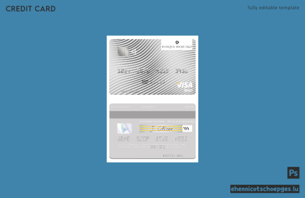 Uruguay Banque Heritage Visa Debitkarte – Beispielvorschau